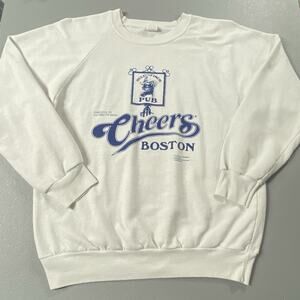 Vtg Cheers Boston Bull & Finch TV Show Sweatshirt Soft Worn Size Medium USA Made